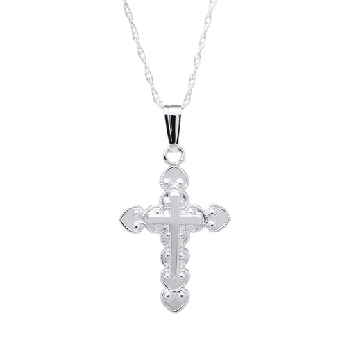 Child's Cross Necklace by Marathon, SKU 435-00414, main view — Moses Jewelers