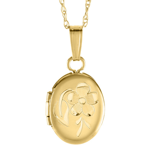 Child's Engraved Locket by Marathon, SKU 435-00341, main view — Moses Jewelers