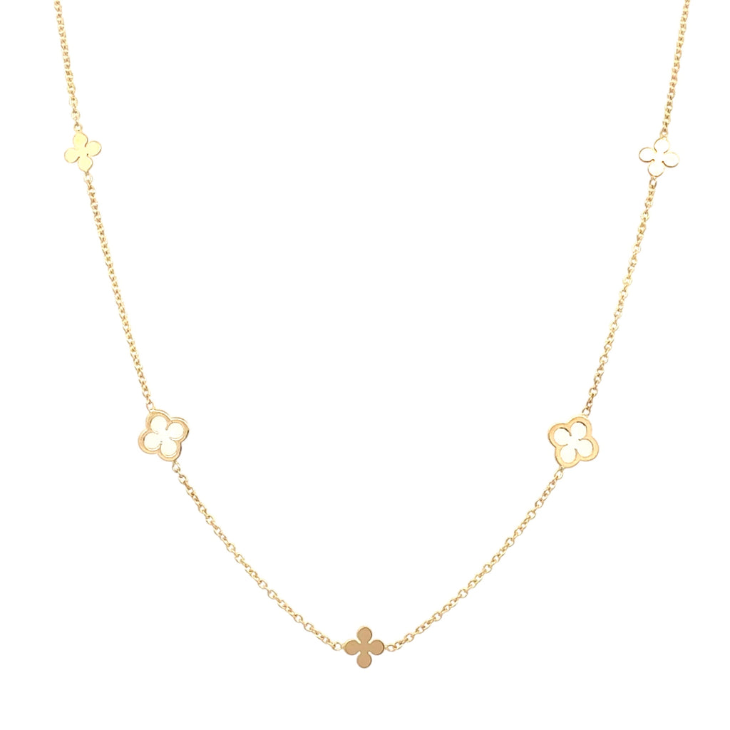 Clover Station Necklace