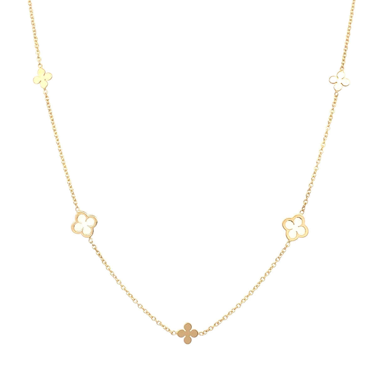 Clover Station Necklace