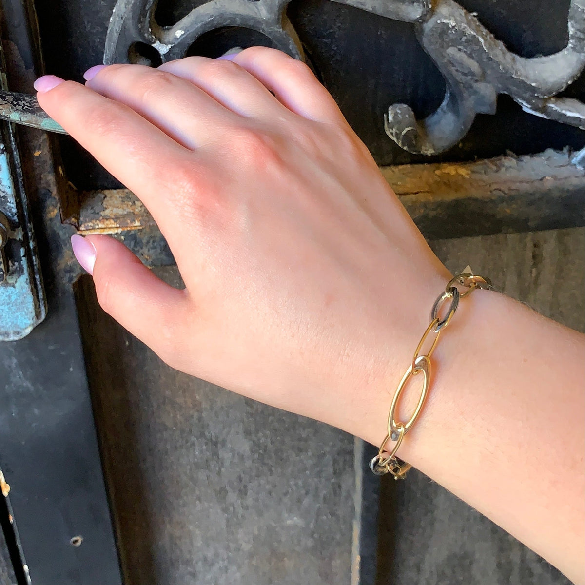 Oval Link Bracelet by Quality Gold, Inc., SKU 440-09036, view 2 — Moses Jewelers