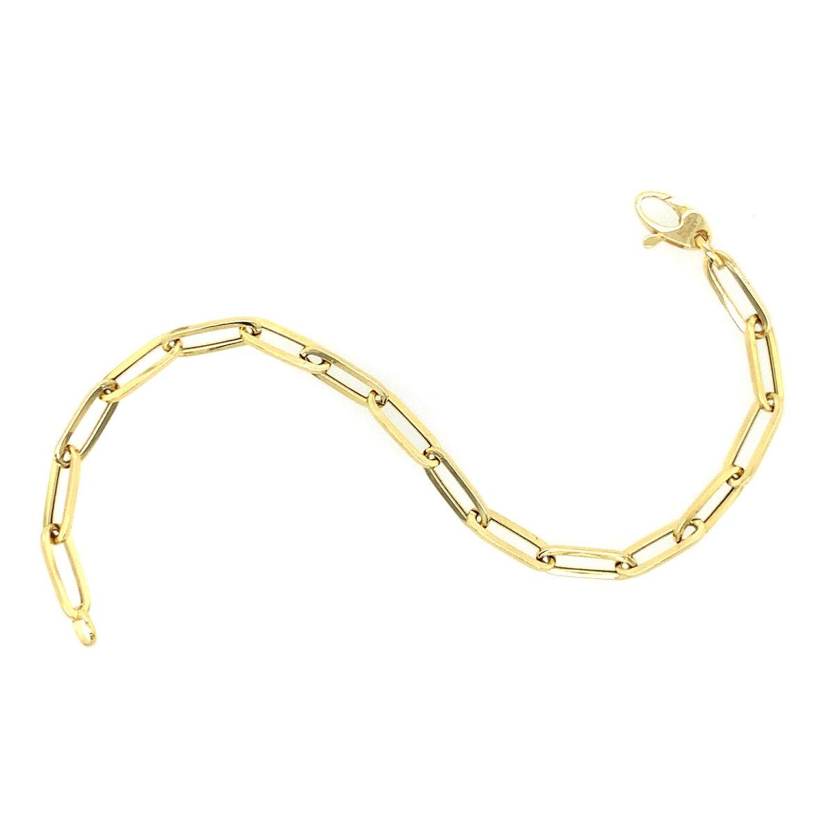 Paperclip Bracelet by Royal Chain Inc., SKU 440-09066, main view — Moses Jewelers