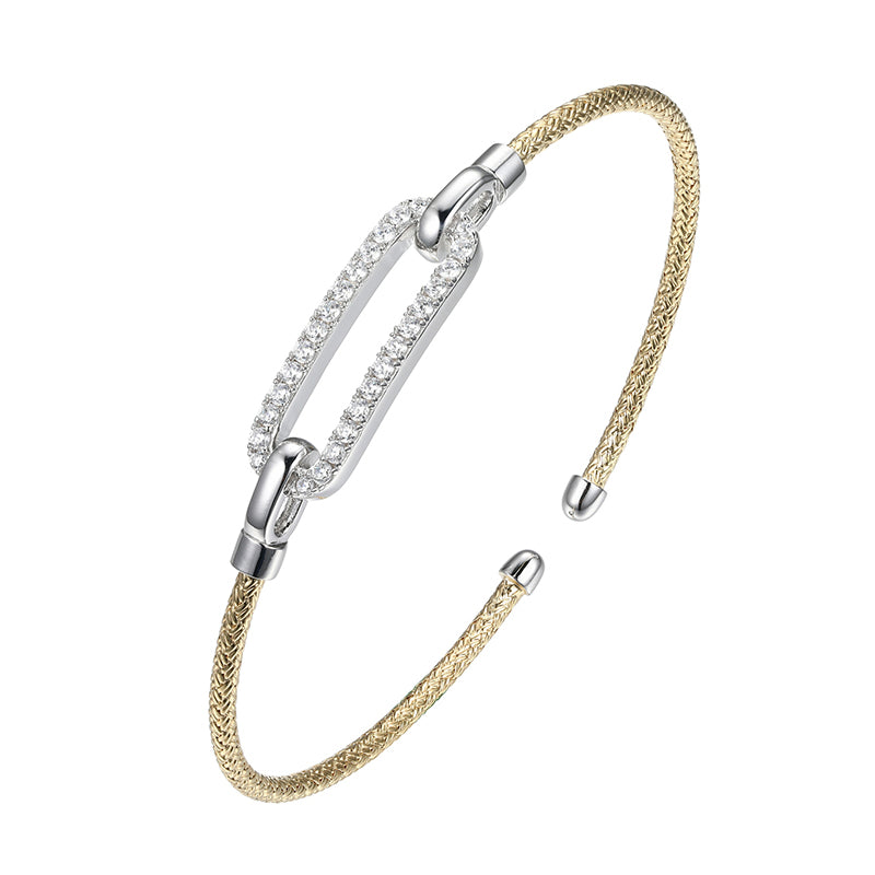 Sparkling Cuff Bracelet by Charles Garnier USA, SKU 650-648524, main view — Moses Jewelers