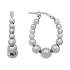 Graduated Bead Hoop Earrings by Artistry, Ltd, SKU 650-648308, main view — Moses Jewelers
