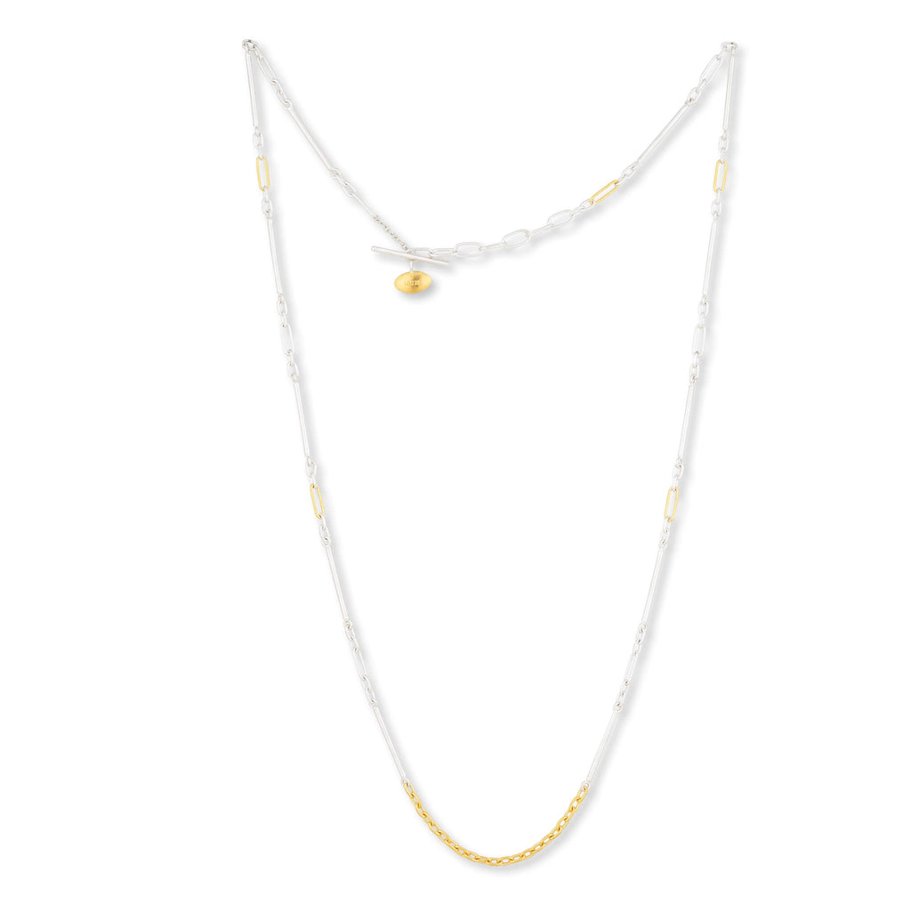 Handmade Twiga Paperclip & Bar Chain by Lika Behar Collection, SKU 650-648417, main view — Moses Jewelers