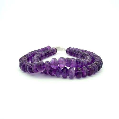 187 Carat TW Amethyst Bead Bracelet by Garnet Impex USA Inc., SKU 650-648446, main view — Moses Jewelers