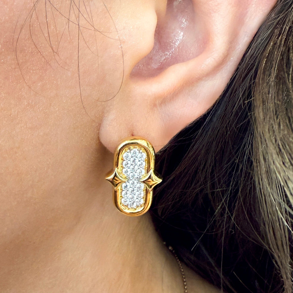 Sparkling Earrings by Charles Garnier USA, SKU 650-648486, view 2 — Moses Jewelers