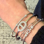 Sparkling Bangle Bracelet by Charles Garnier USA, SKU 650-648516, view 2 — Moses Jewelers