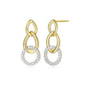 Sparkling Dangle Earrings by Charles Garnier USA, SKU 650-648557, main view — Moses Jewelers