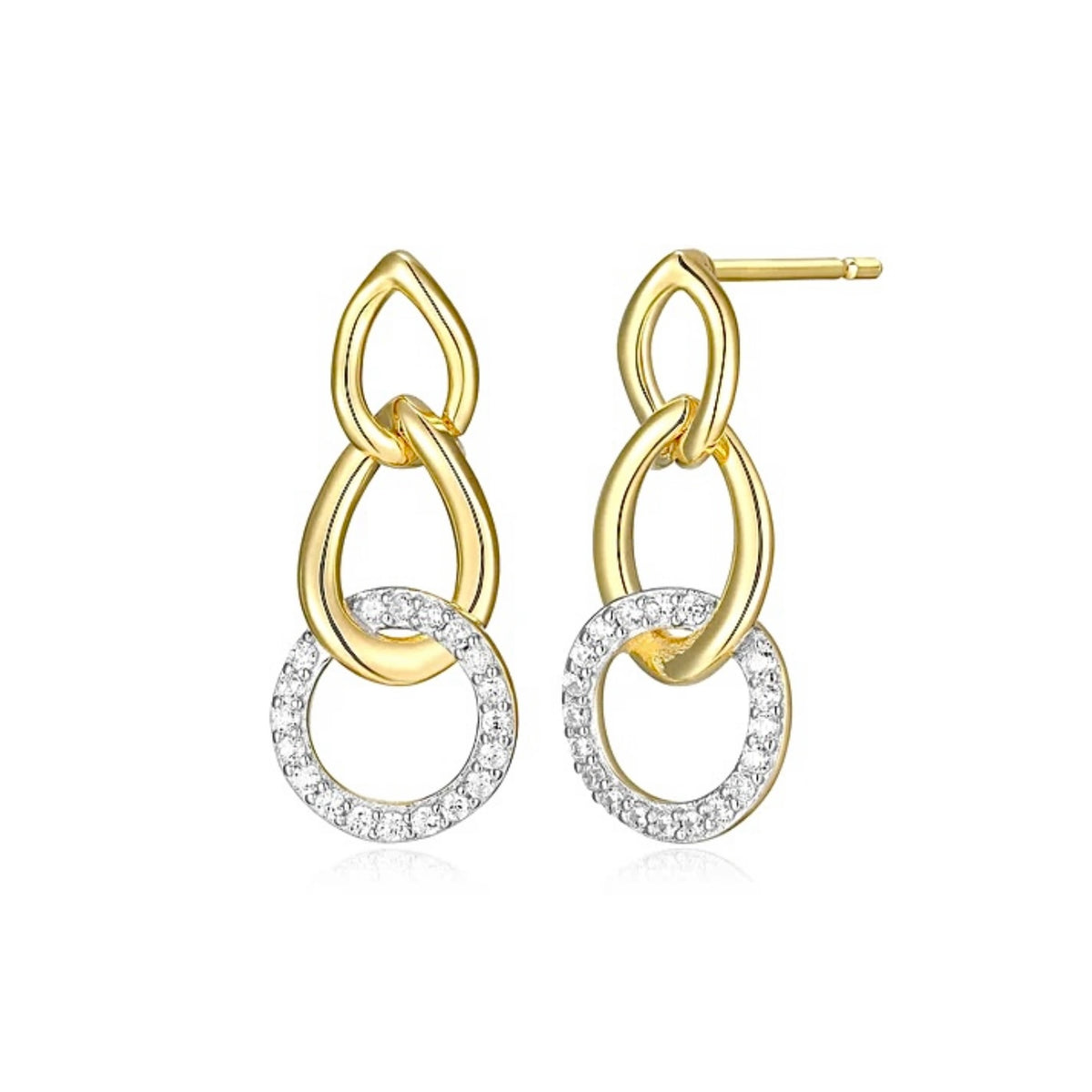 Sparkling Dangle Earrings by Charles Garnier USA, SKU 650-648557, main view — Moses Jewelers
