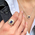 Tanzanite Deco Ring by Lika Behar Collection, SKU 650-648555, view 2 — Moses Jewelers