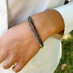 Mirror Ball Fancy Gray Diamond Bead Bracelet by Moses Street, SKU 800-05068, view 2 — Moses Jewelers