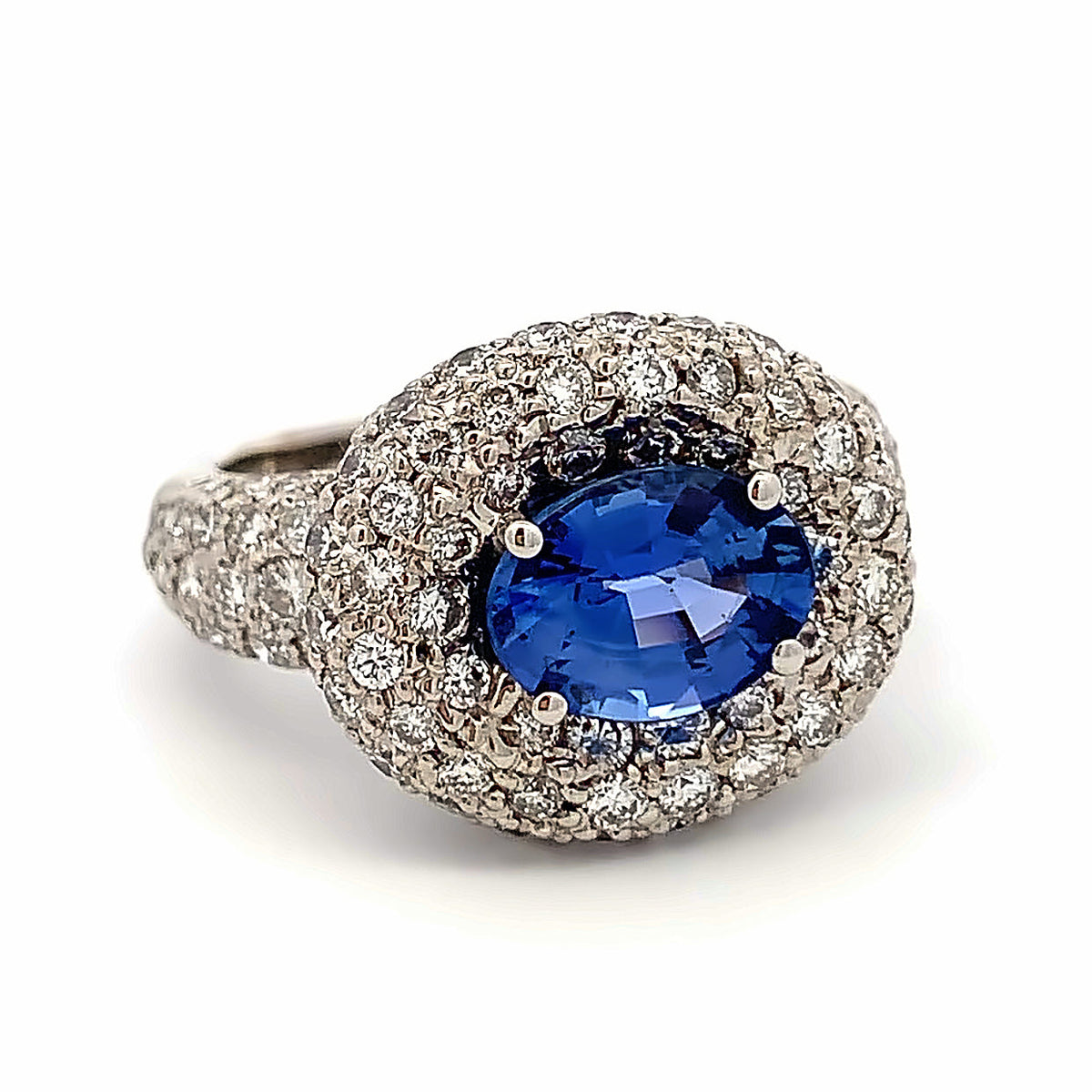 Blue Sapphire Ring by Moses Street, SKU 800-05243, main view — Moses Jewelers