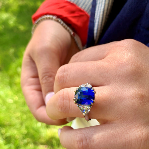 Blue Sapphire Ring by World Resources II, SKU 200-07114, view 2 — Moses Jewelers