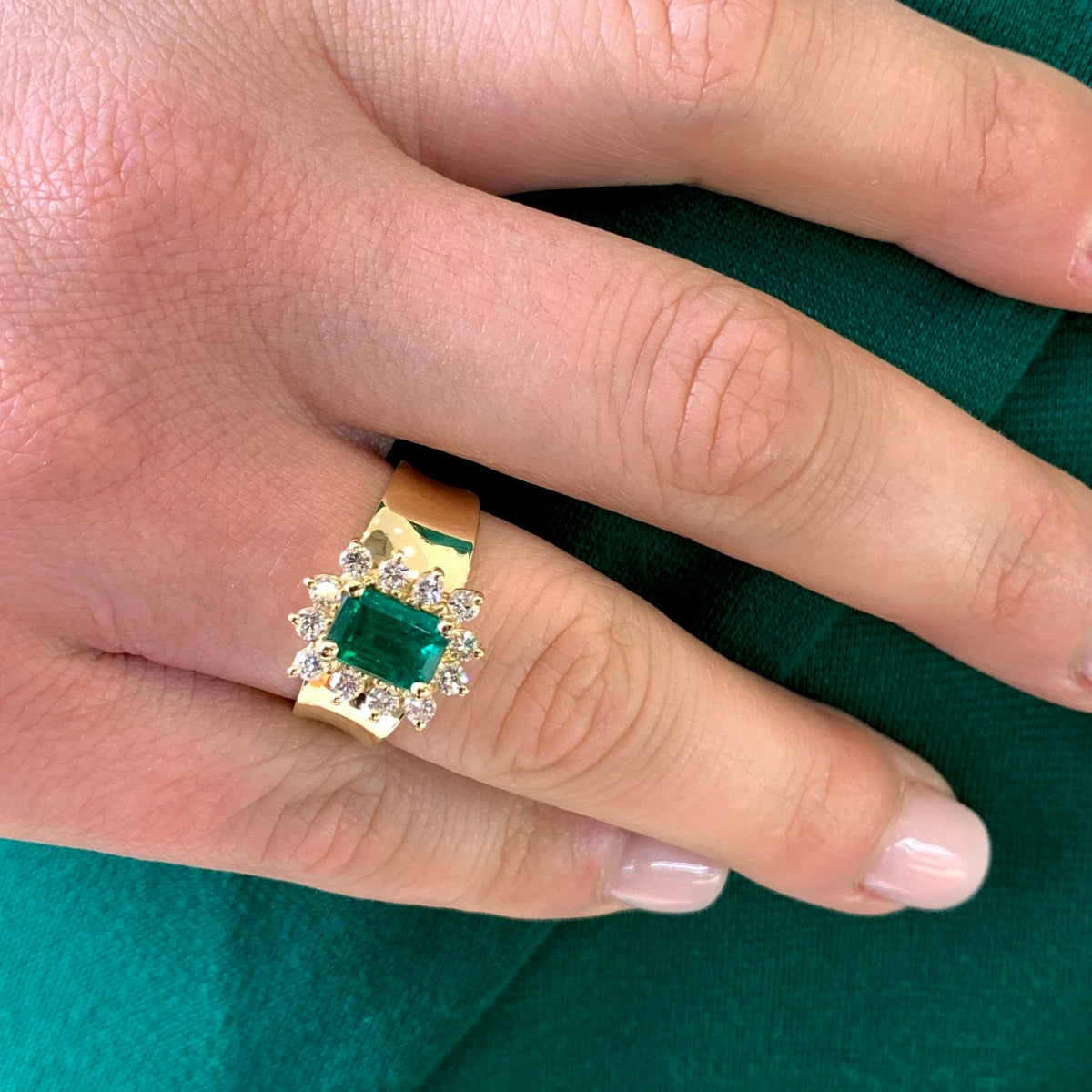 Emerald Ring by Moses Street, SKU 800-05355, view 2 — Moses Jewelers