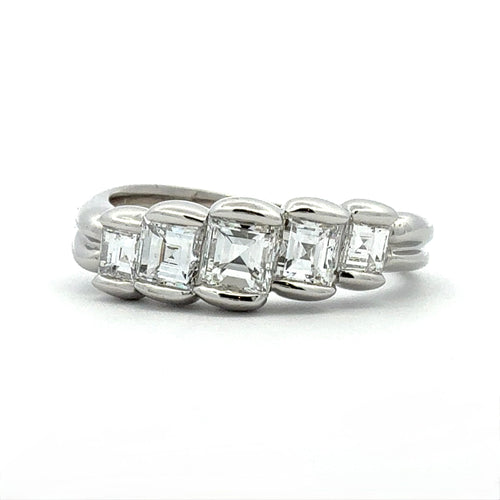 5-Stone Diamond Band by DG Jewelry Inc., SKU 830-00017, main view — Moses Jewelers