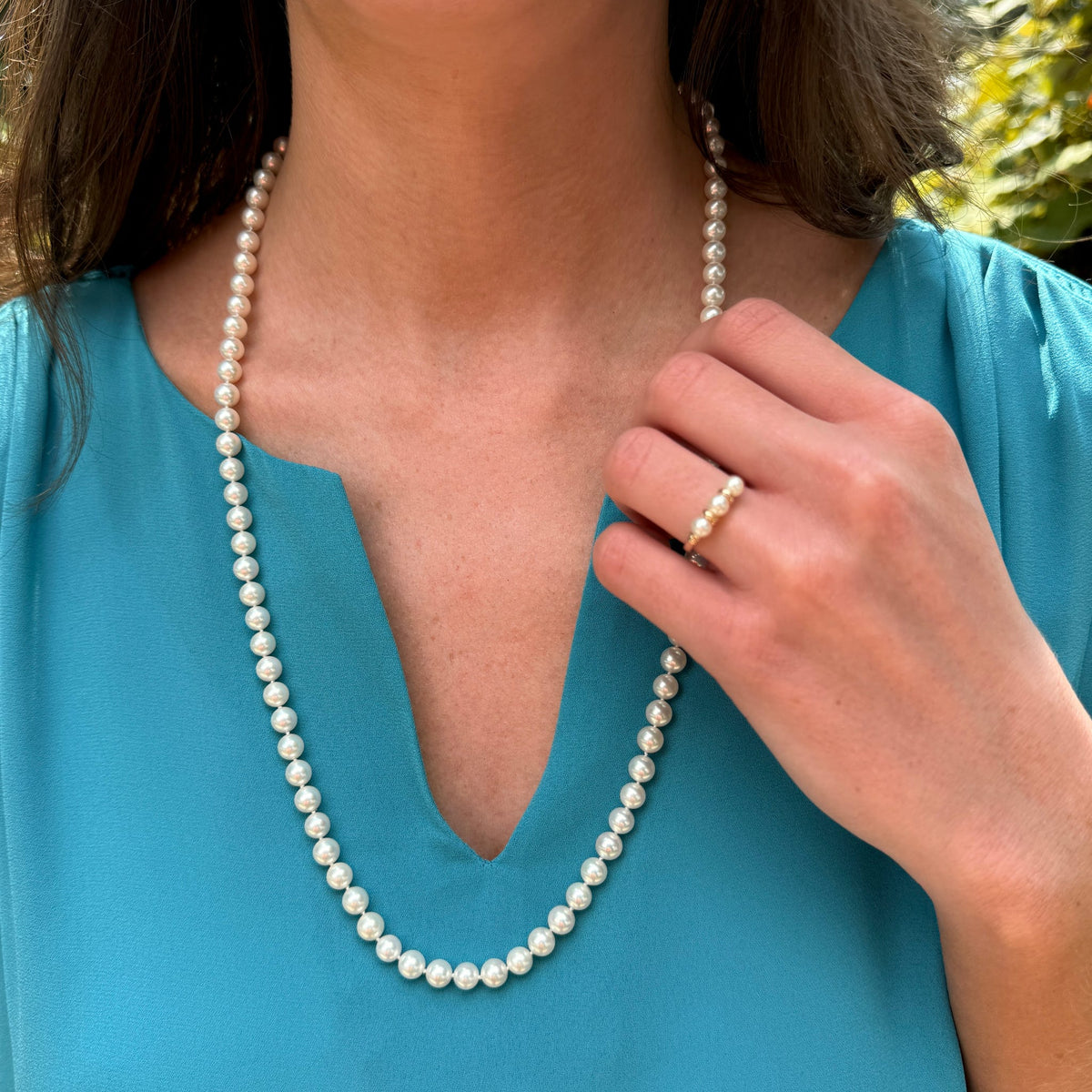 Akoya Pearls by Moses Street, SKU 800-05473, view 2 — Moses Jewelers