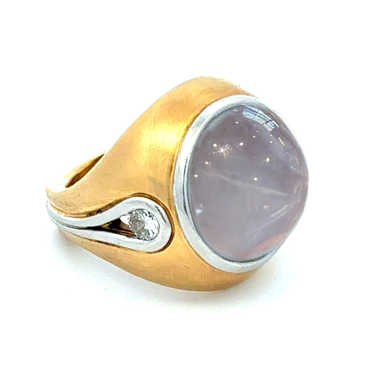 Men's Gray Star Sapphire Ring by Moses Street, SKU 800-05491, view 3 — Moses Jewelers