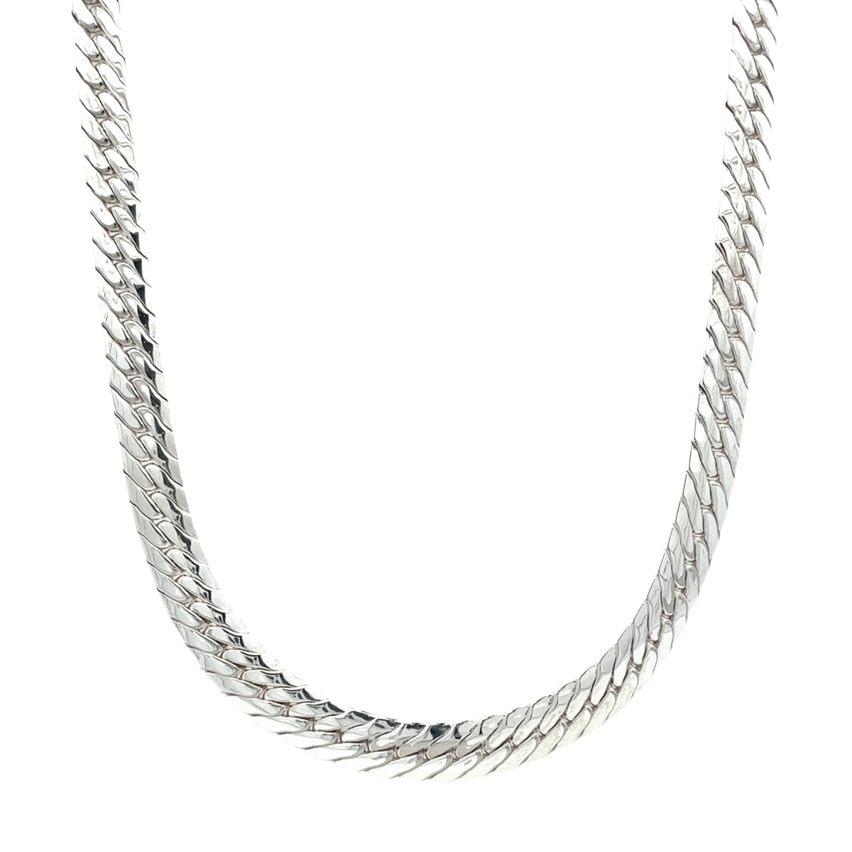 Rounded Herringbone Chain by Moses Street, SKU 800-05541, main view — Moses Jewelers