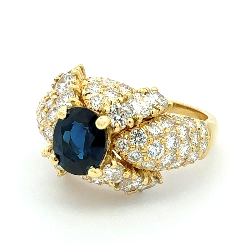 Blue Sapphire Ring by World Resources II, SKU 800-05549, view 3 — Moses Jewelers