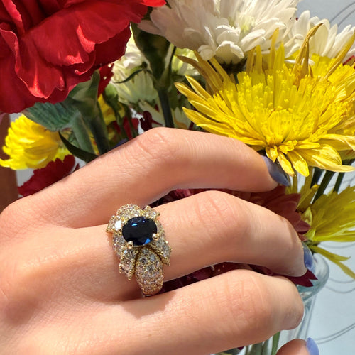 Blue Sapphire Ring by World Resources II, SKU 800-05549, view 2 — Moses Jewelers