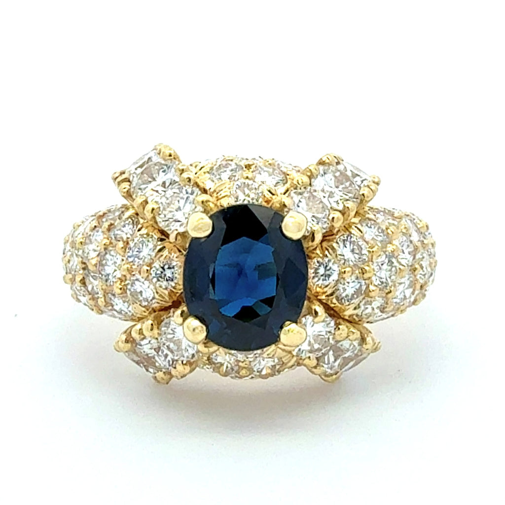 Blue Sapphire Ring by World Resources II, SKU 800-05549, main view — Moses Jewelers