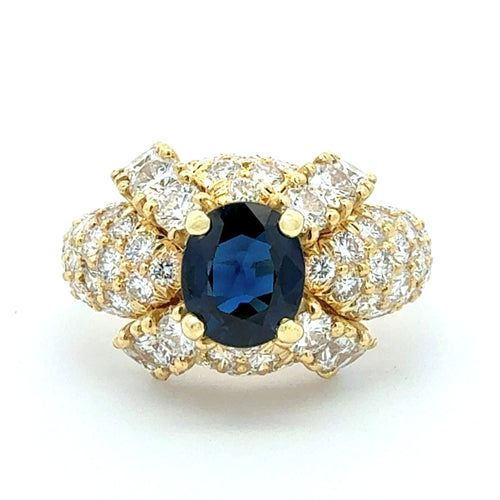 Blue Sapphire Ring by World Resources II, SKU 800-05549, main view — Moses Jewelers