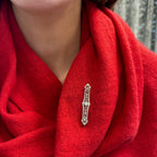 Art Deco Filigree Bar Pin Circa 1930