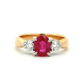 Burma Ruby Ring by Excalibur, SKU 800-05599, main view — Moses Jewelers