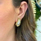 Pave Diamond Earrings by Moses Street, SKU 850-00003, view 2 — Moses Jewelers