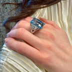 Aquamarine Ring by Moses Street, SKU 800-05639, view 3 — Moses Jewelers