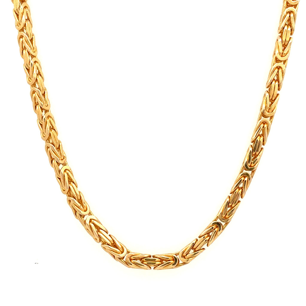 Square Byzantine Chain by Moses Street, SKU 800-05646, main view — Moses Jewelers