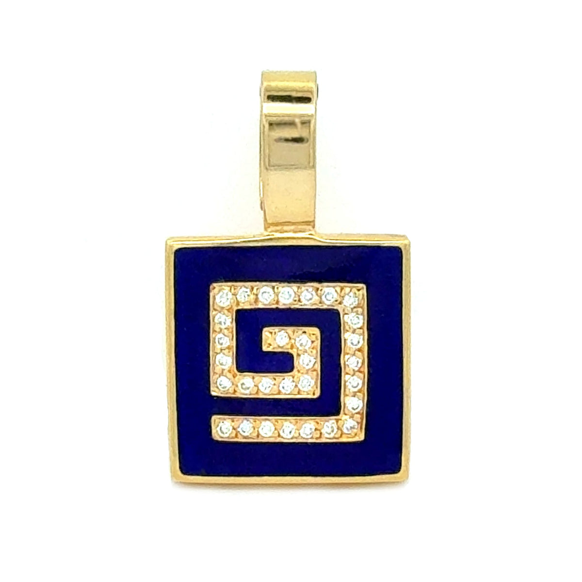 Greek Key Pendant by Moses Street, SKU 800-05679, main view — Moses Jewelers