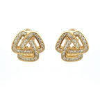 Celtic Knot Diamond Earrings by World Resources II, SKU 850-00001, main view — Moses Jewelers