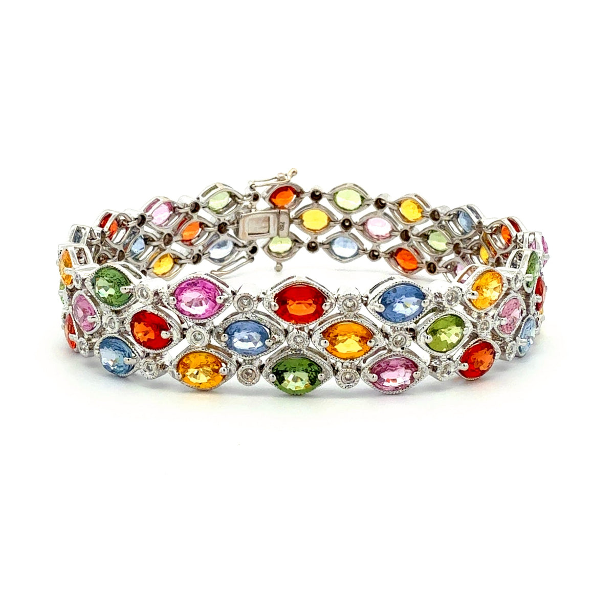 Multi-color Sapphire Bracelet by World Resources II, SKU 800-05756, main view — Moses Jewelers