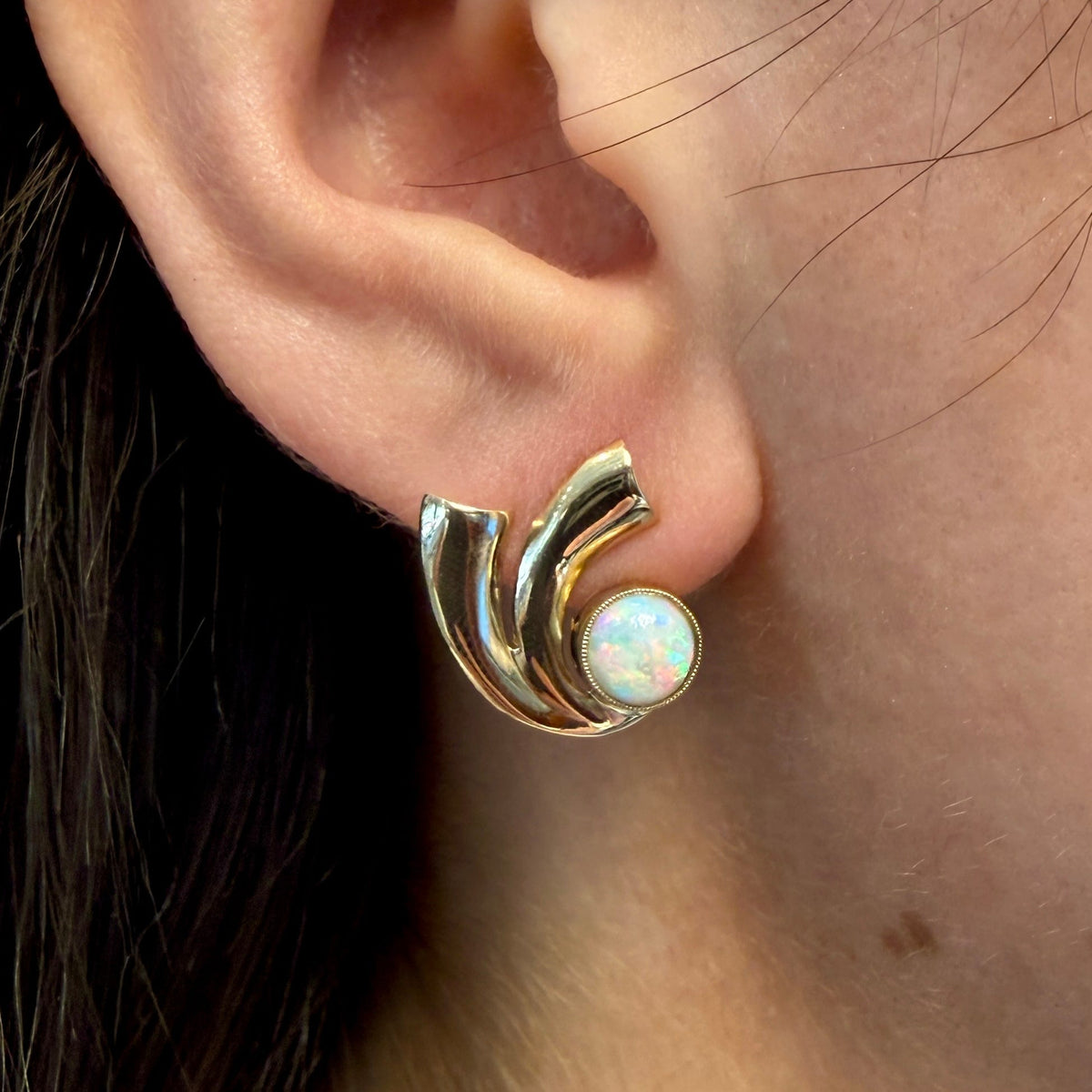 Opal Earrings by Moses Street, SKU 800-05769, view 2 — Moses Jewelers