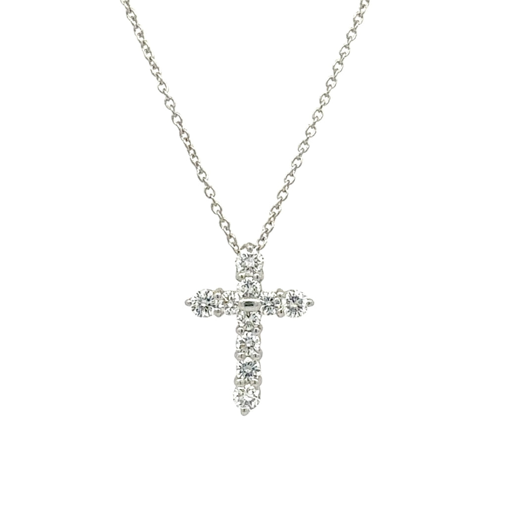 Diamond Cross Necklace by DG Jewelry Inc., SKU 860-00003, main view — Moses Jewelers