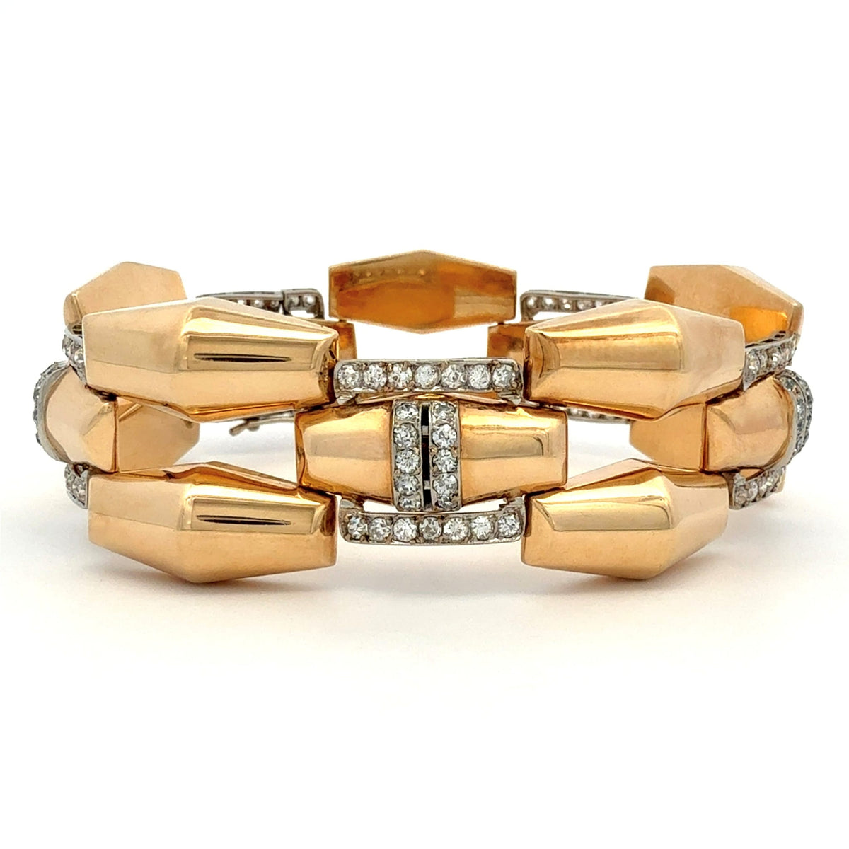Retro Diamond Bracelet Circa 1950 by Apex, SKU 870-00006, main view — Moses Jewelers