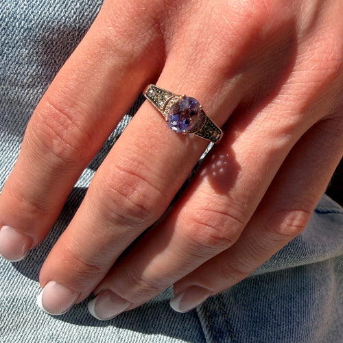 Amethyst Ring Signed  "Le Vian" by Apex, SKU 800-05793, view 2 — Moses Jewelers