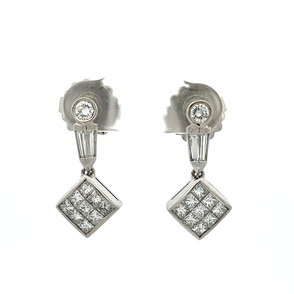 Diamond Drop Earrings