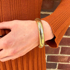 Flexible Omega Bangle Bracelet Signed "Forstner"