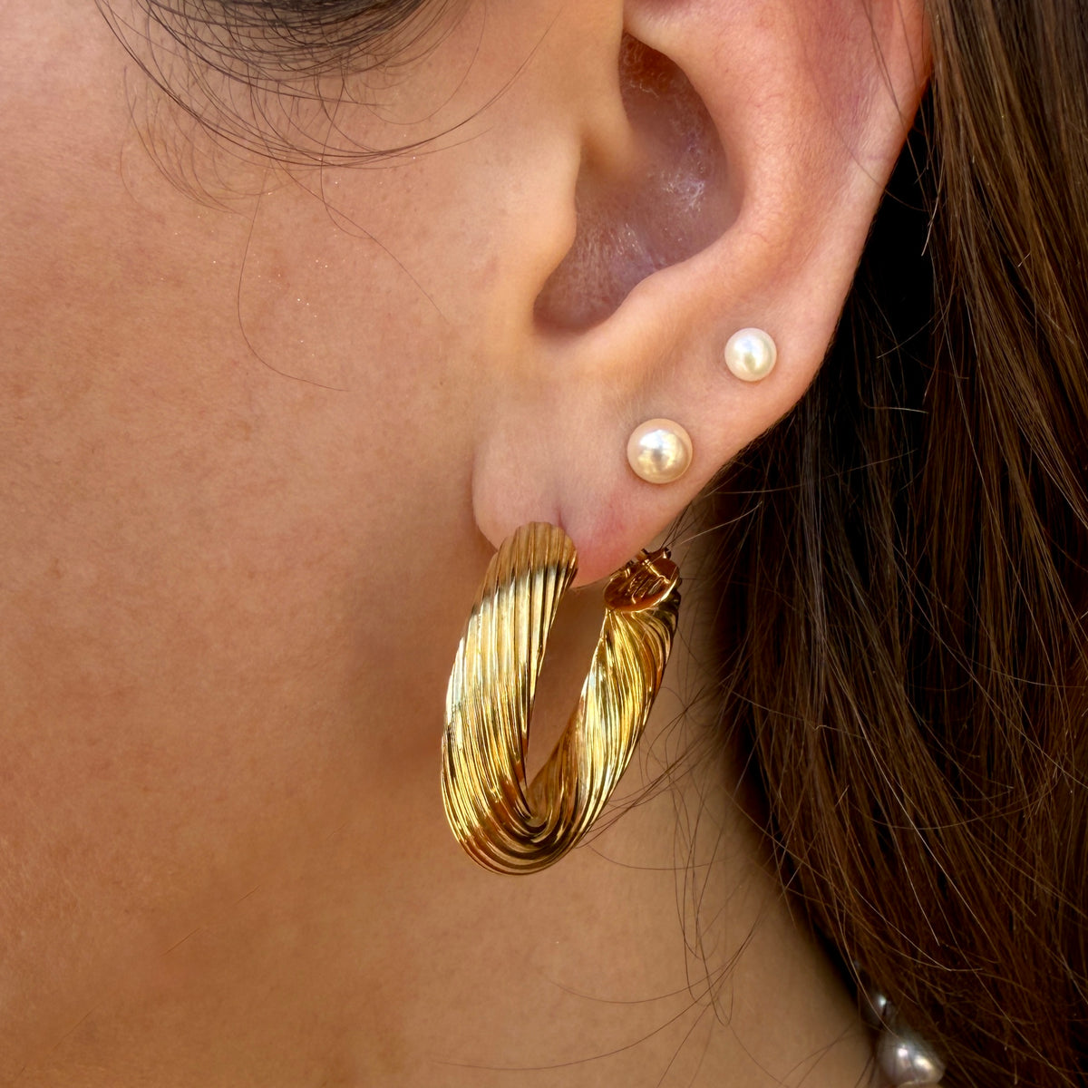 Twisted Hoop Earrings