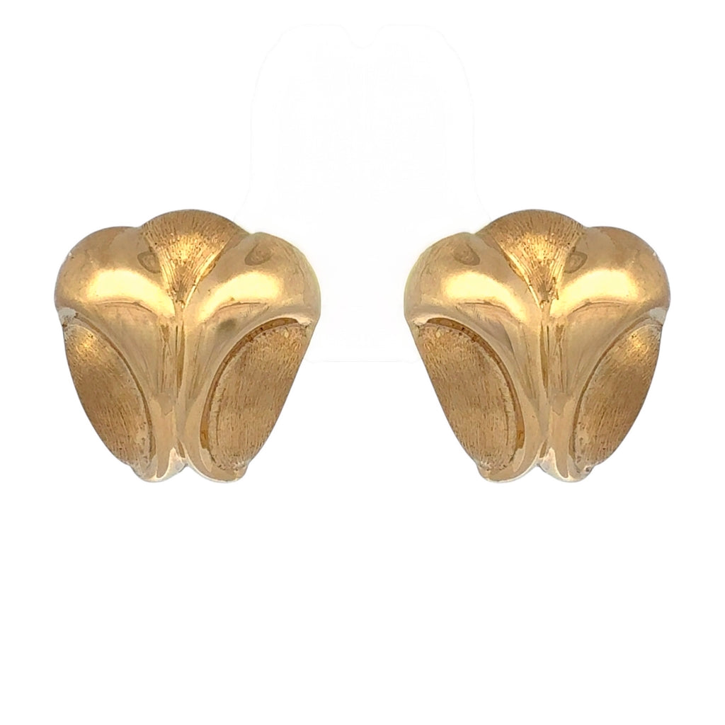Textured Gold Earrings