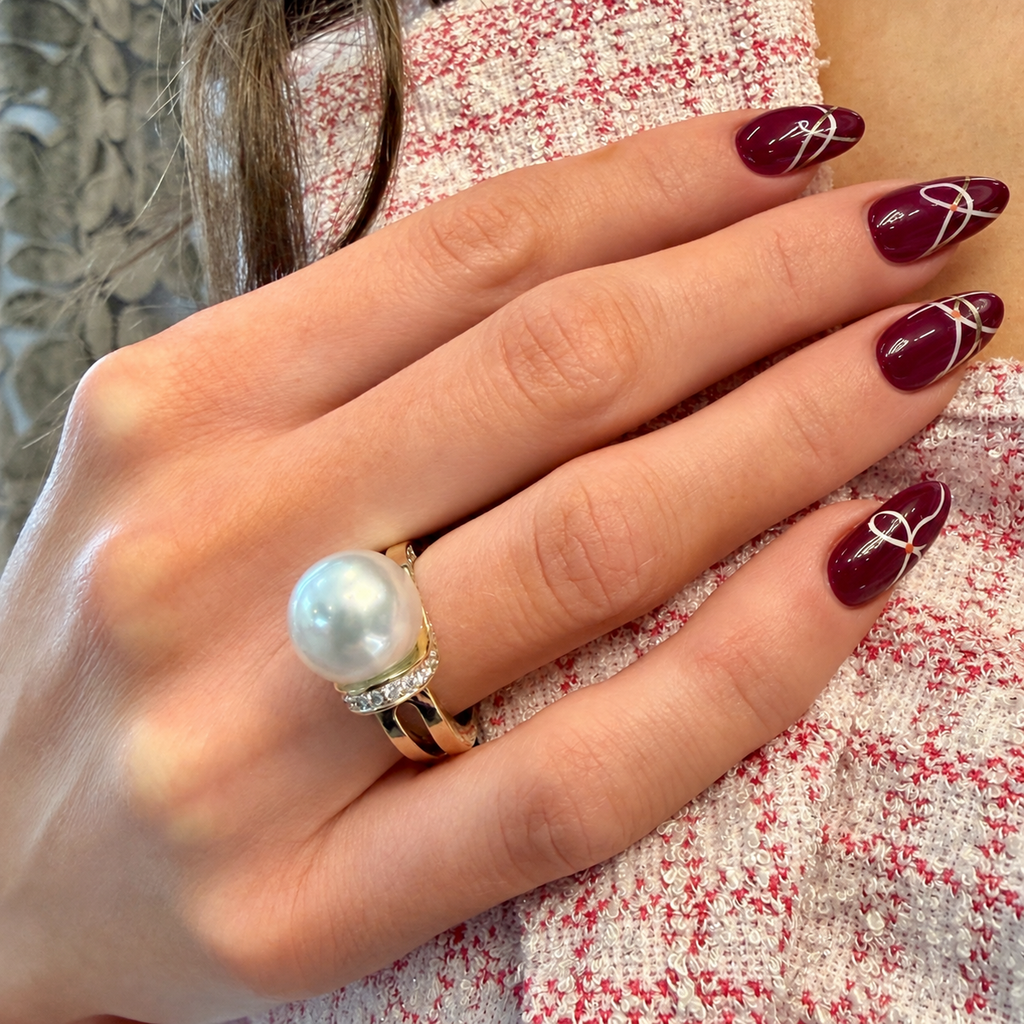 South Sea Pearl Lasso Ring