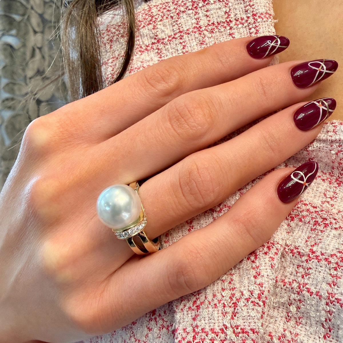 South Sea Pearl Lasso Ring