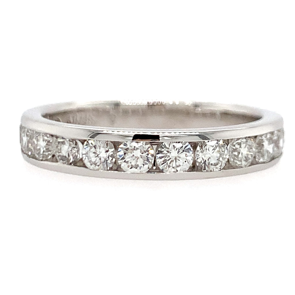 Diamond ring with a white background