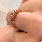 English Victorian Diamond Band