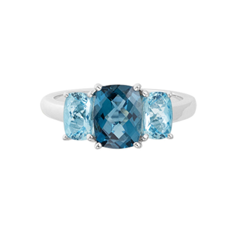London Blue & Sky Blue Topaz Ring by Artistry, Ltd, SKU 200-07157, main view — Moses Jewelers