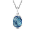 London Blue Topaz Necklace by Artistry, Ltd, SKU 230-00591, main view — Moses Jewelers