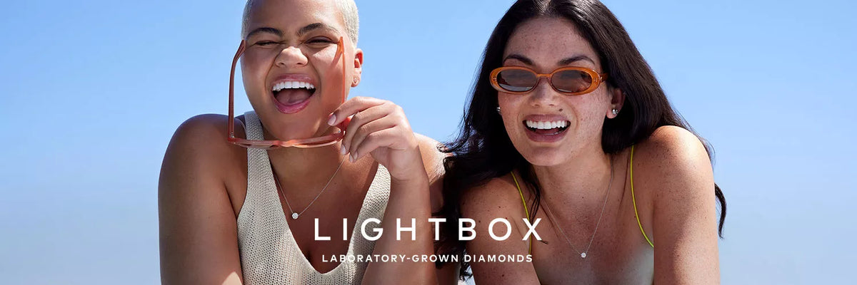 Lightbox Jewelry lab-grown diamond brand banner at Moses Jewelers